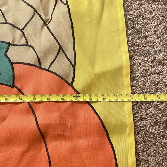 Thanksgiving Cornucopia  House Garden Flag Large Goid QUALITY Material 39”X28” - Picture 2 of 4